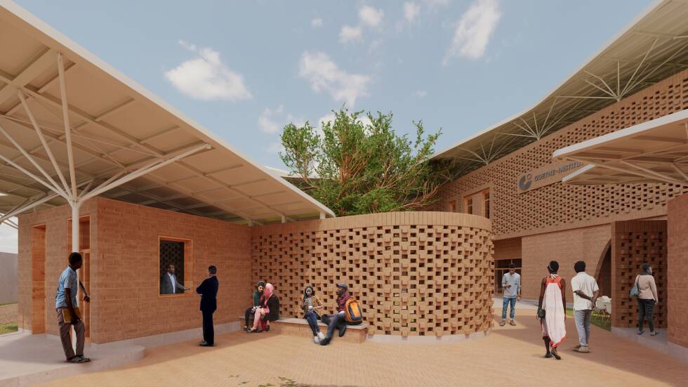 Goethe Institute Senegal. Render by Kéré Architecture.